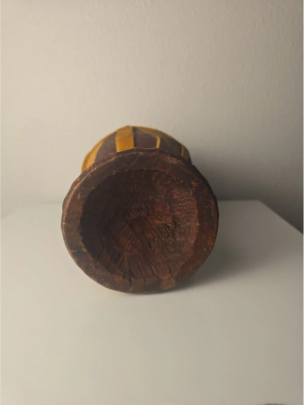 Somali Dhiil Milk Vessel Set Carved African Tribal Wood
